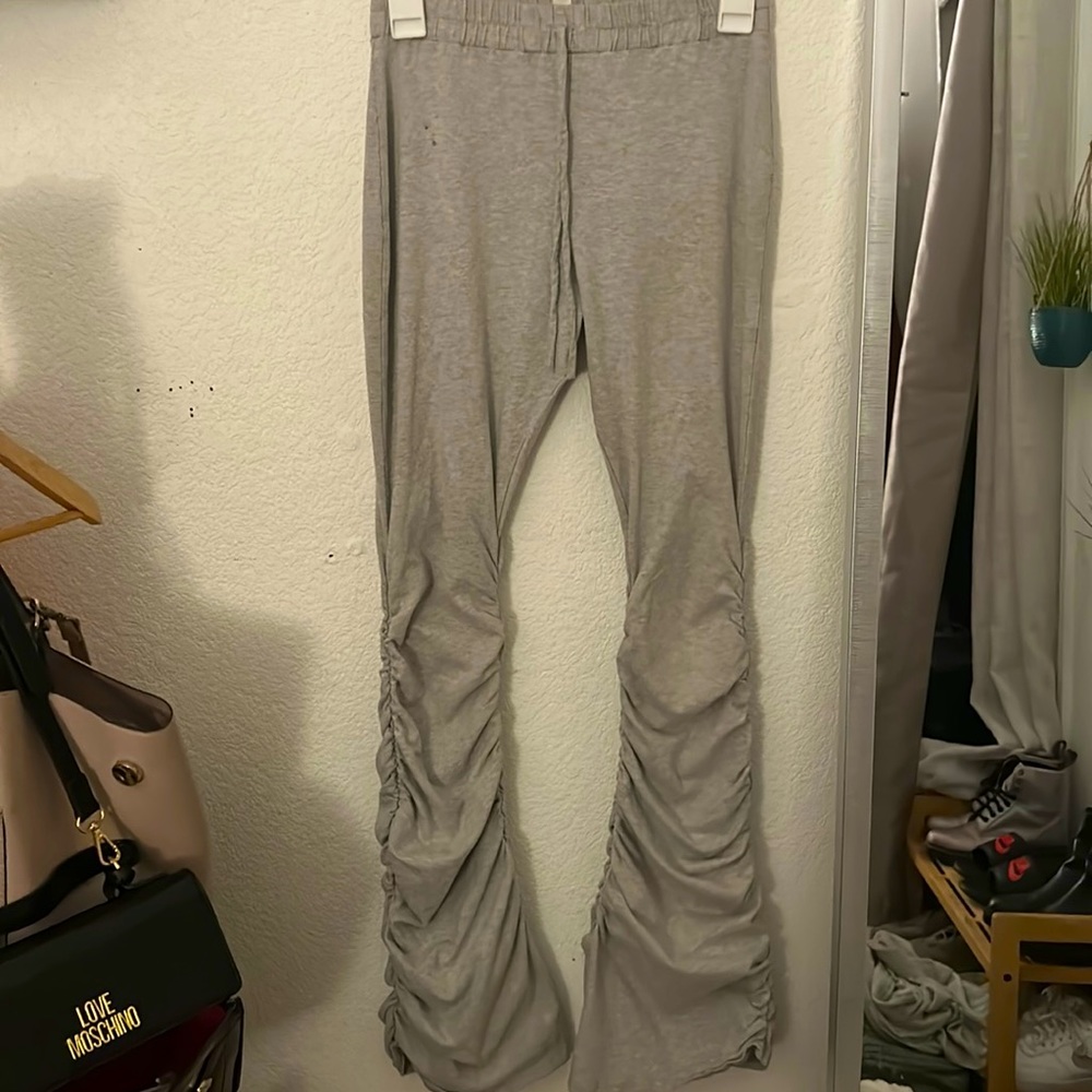 Super stretchy stacked leg pants